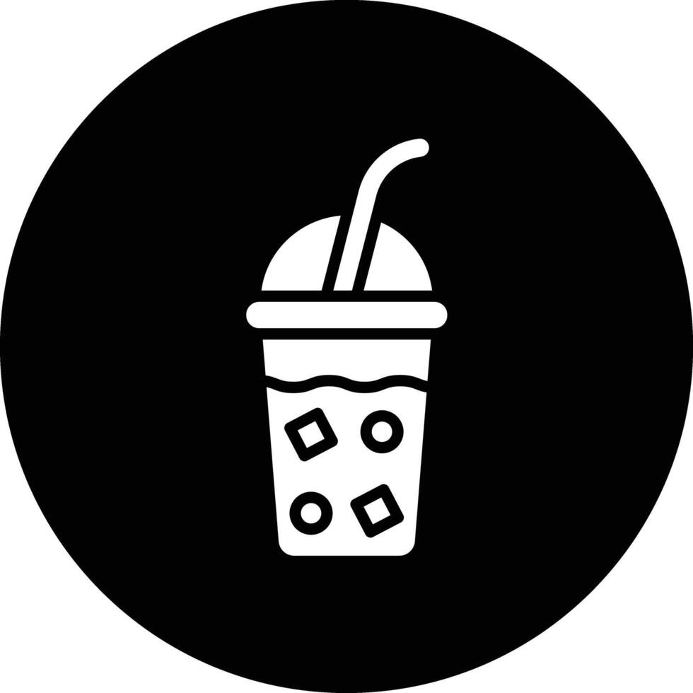 Iced Coffee Icon Design Illustration vector