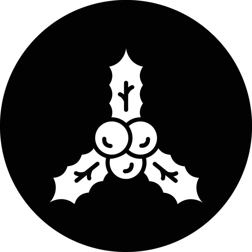 Holly Icon Design Illustration vector