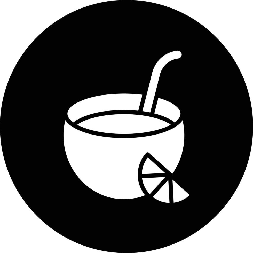 Coconut Drink Icon Design Illustration vector