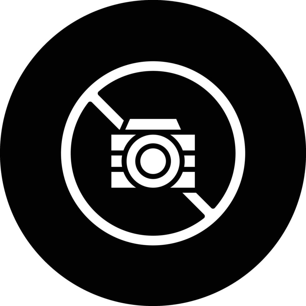No Camera Icon Design Illustration vector