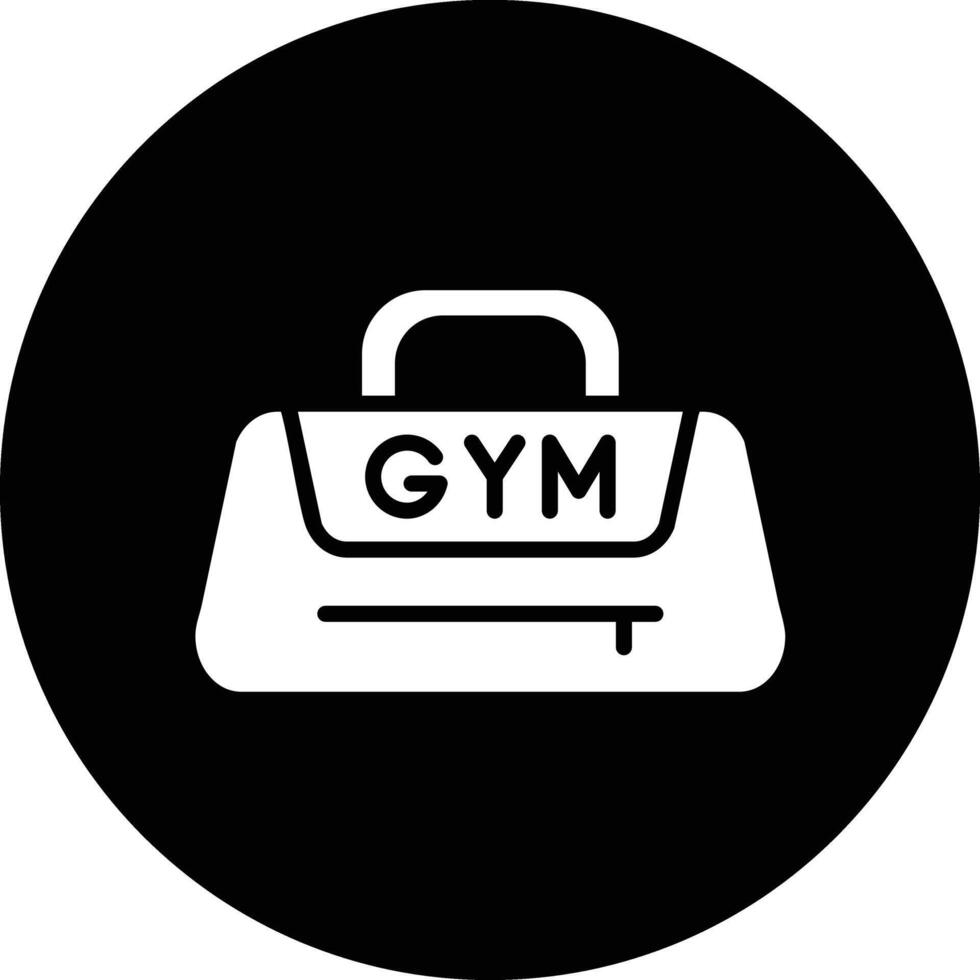 Gym Bag Icon Design Illustration vector