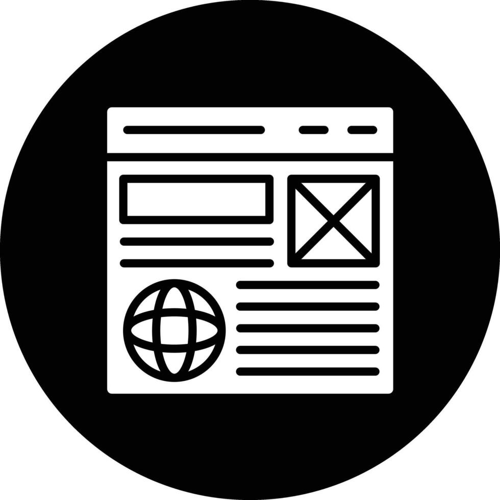 Wireframe Icon Design Illustration vector