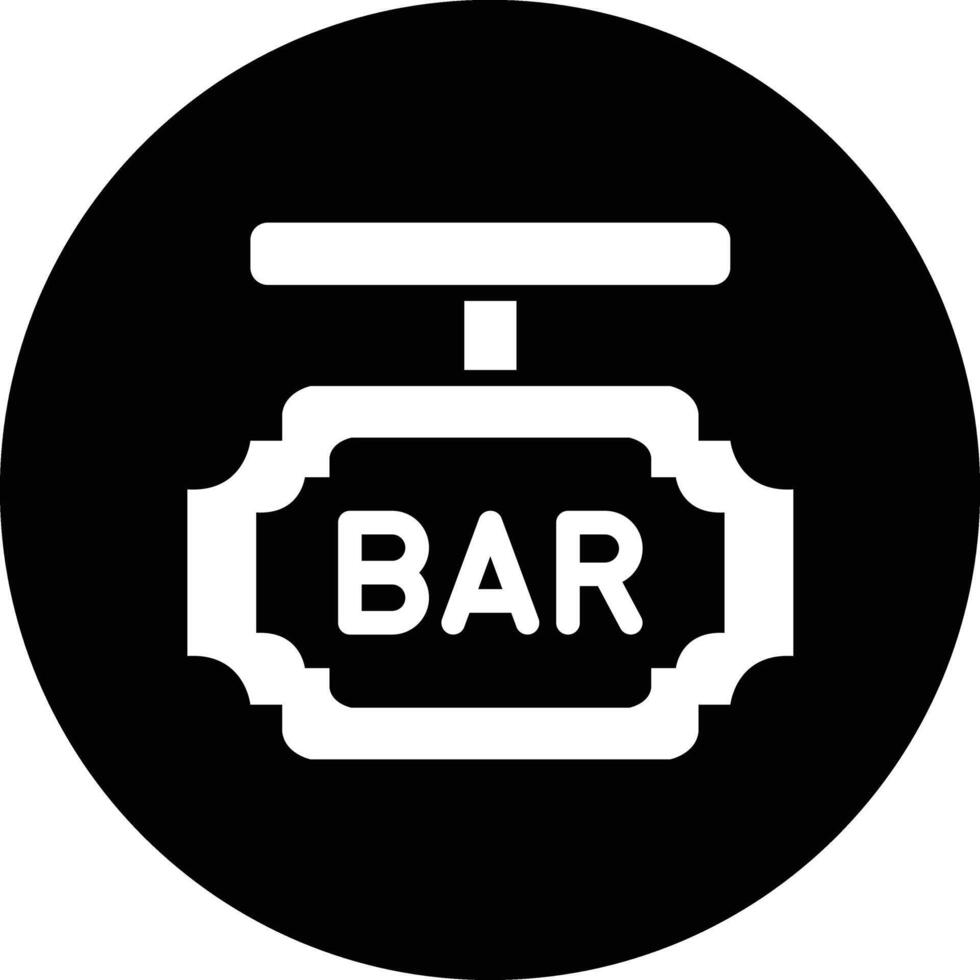Bar Board Icon Design Illustration vector