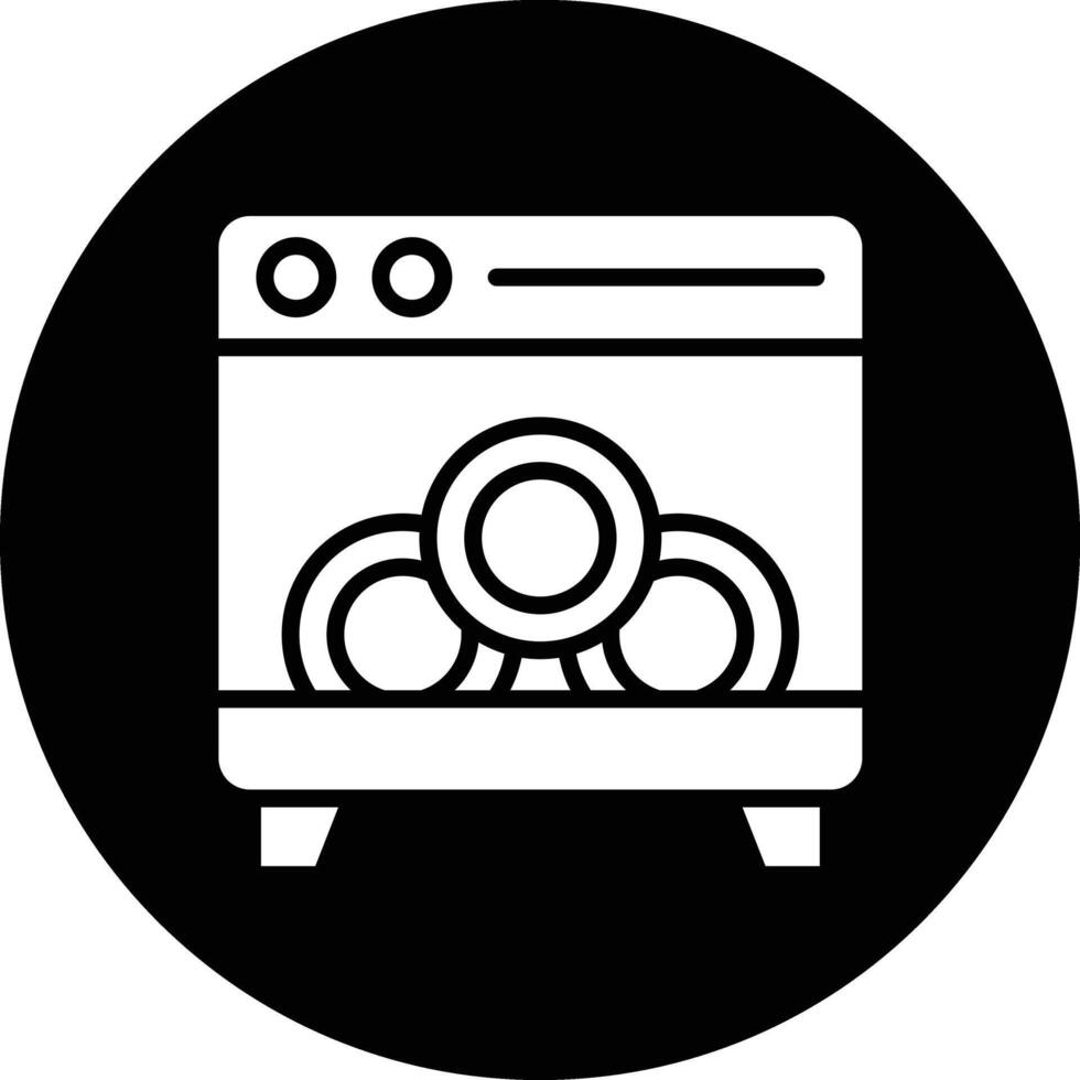 Dishwasher Icon Design Illustration vector