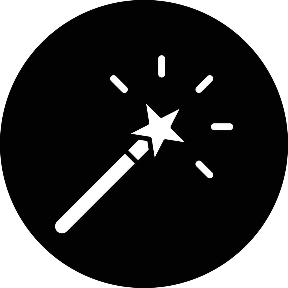 Magic Wand Icon Design Illustration vector