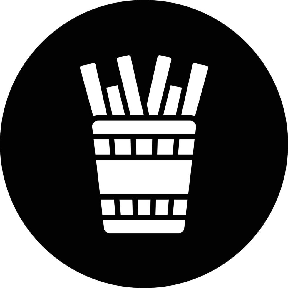 French Fries Icon Design Illustration vector