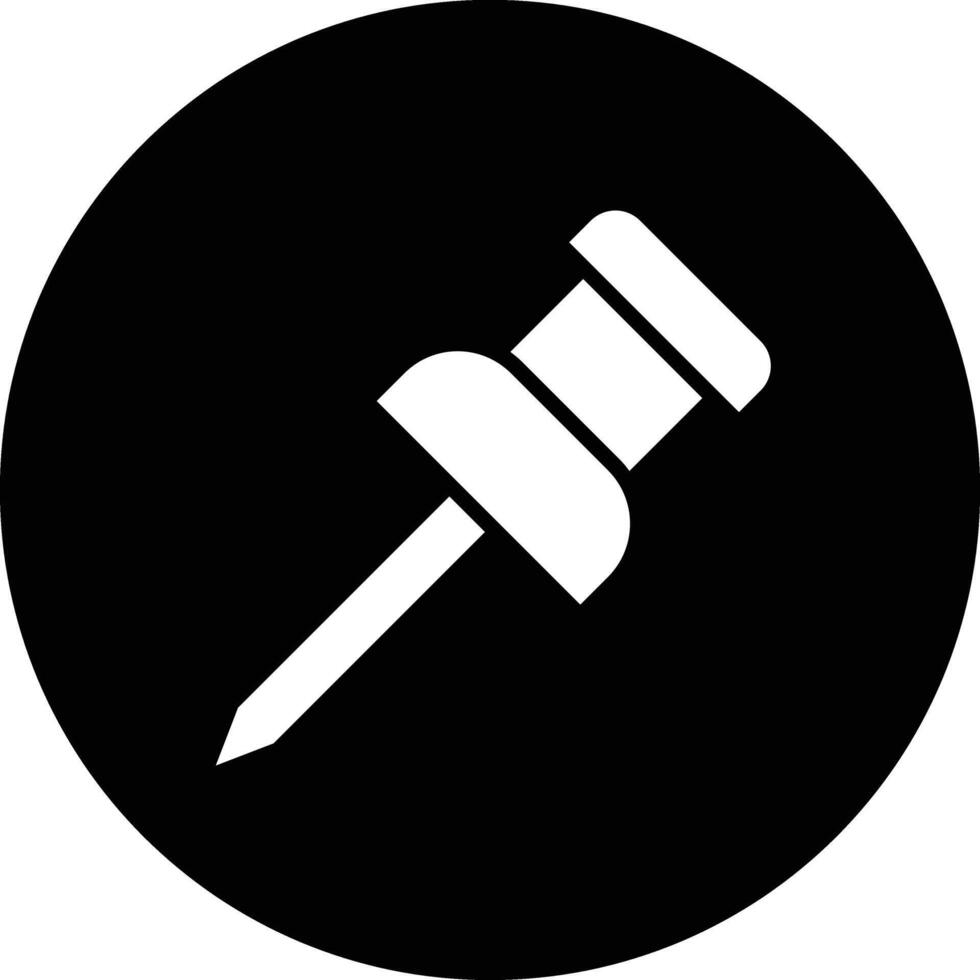 Push Pin Icon Design Illustration vector