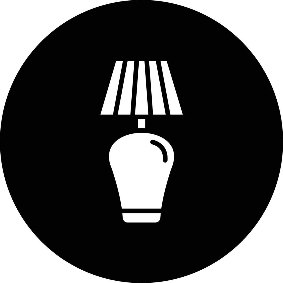 Table Lamp Icon Design Illustration vector