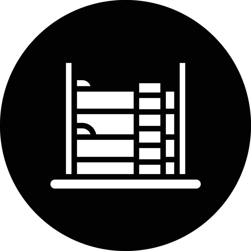 Bunk Bed Icon Design Illustration vector