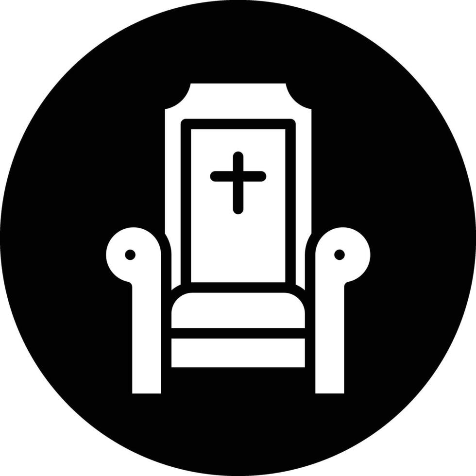 Throne Icon Design Illustration vector