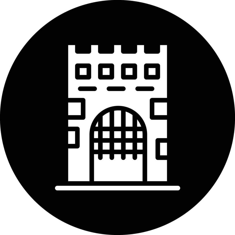 Medieval gate Icon Design Illustration vector