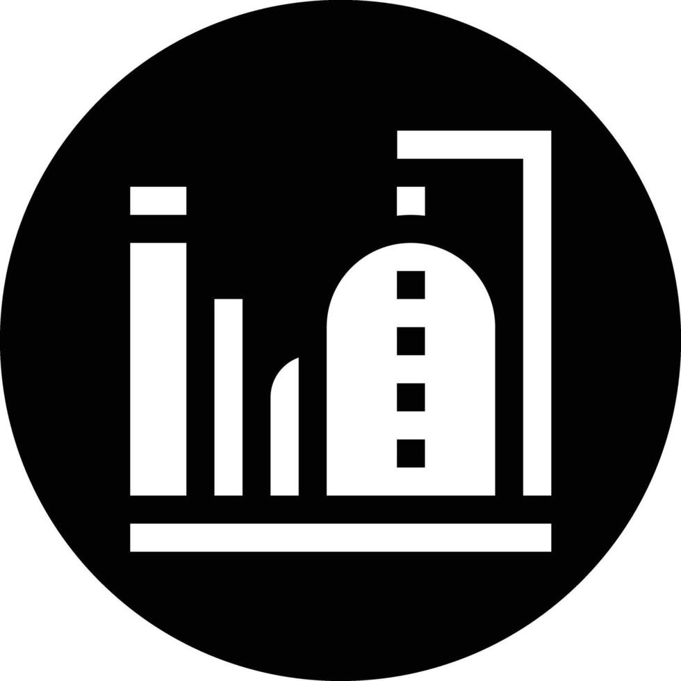 Oil Factory Icon Design Illustration vector