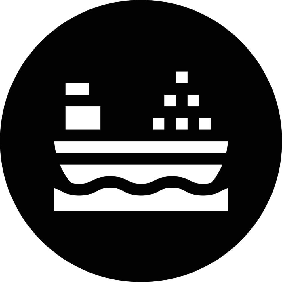 Cargo Ship Icon Design Illustration vector