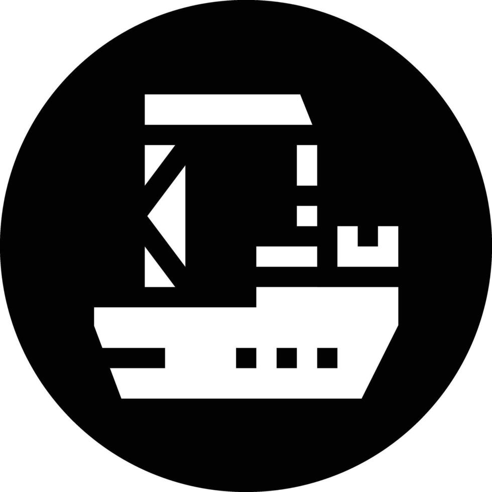 Cargo Ship Icon Design Illustration vector