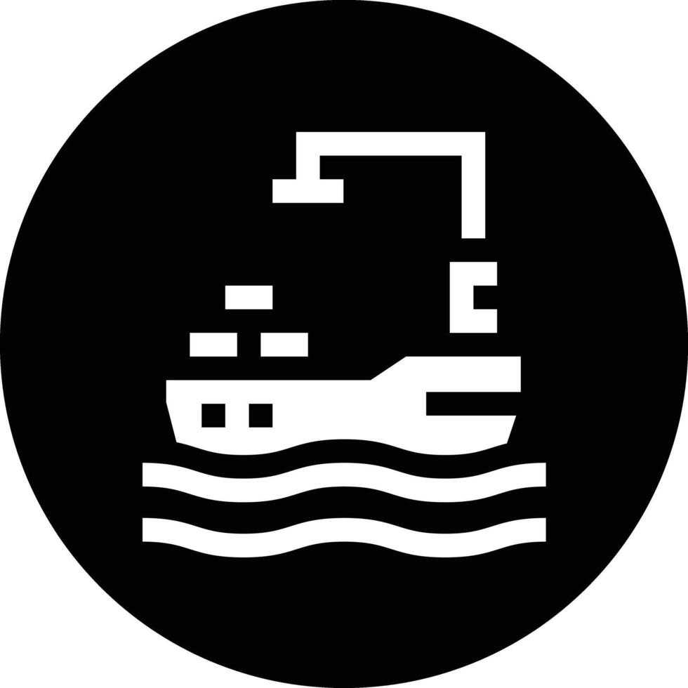 Cargo Ship Icon Design Illustration vector