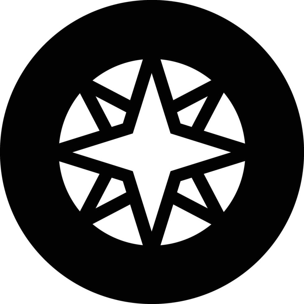 Compass Rose Icon Design Illustration vector