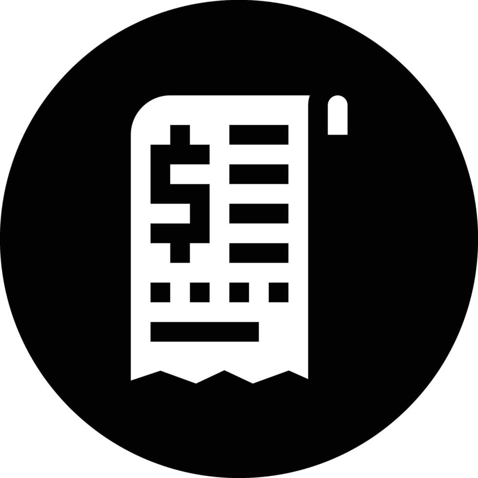 Bill Icon Design Illustration vector