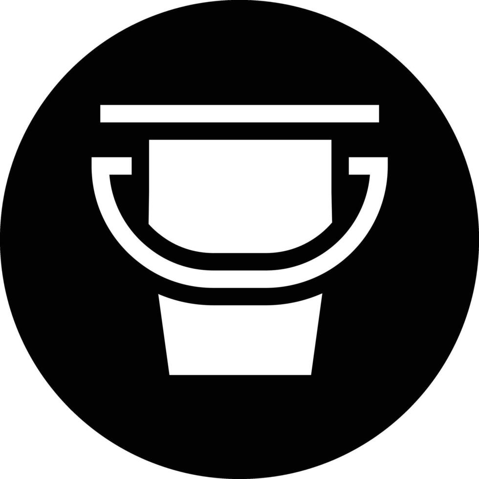 Bucket Icon Design Illustration vector
