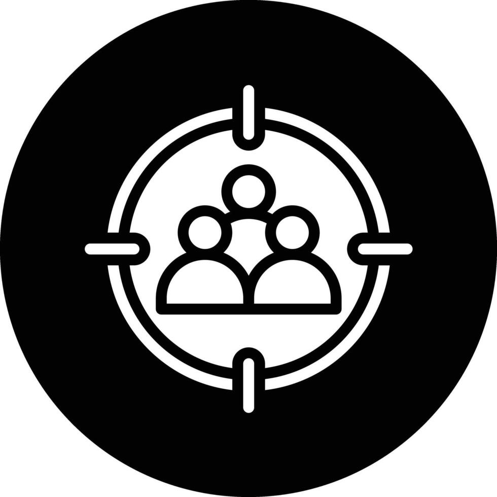 Target Audience Icon Design Illustration vector
