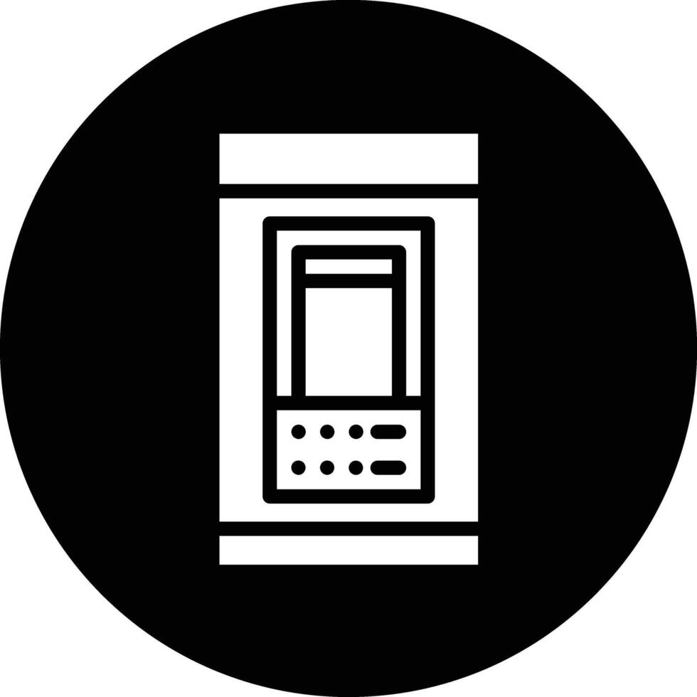 Atm Card Machine Icon Design Illustration vector
