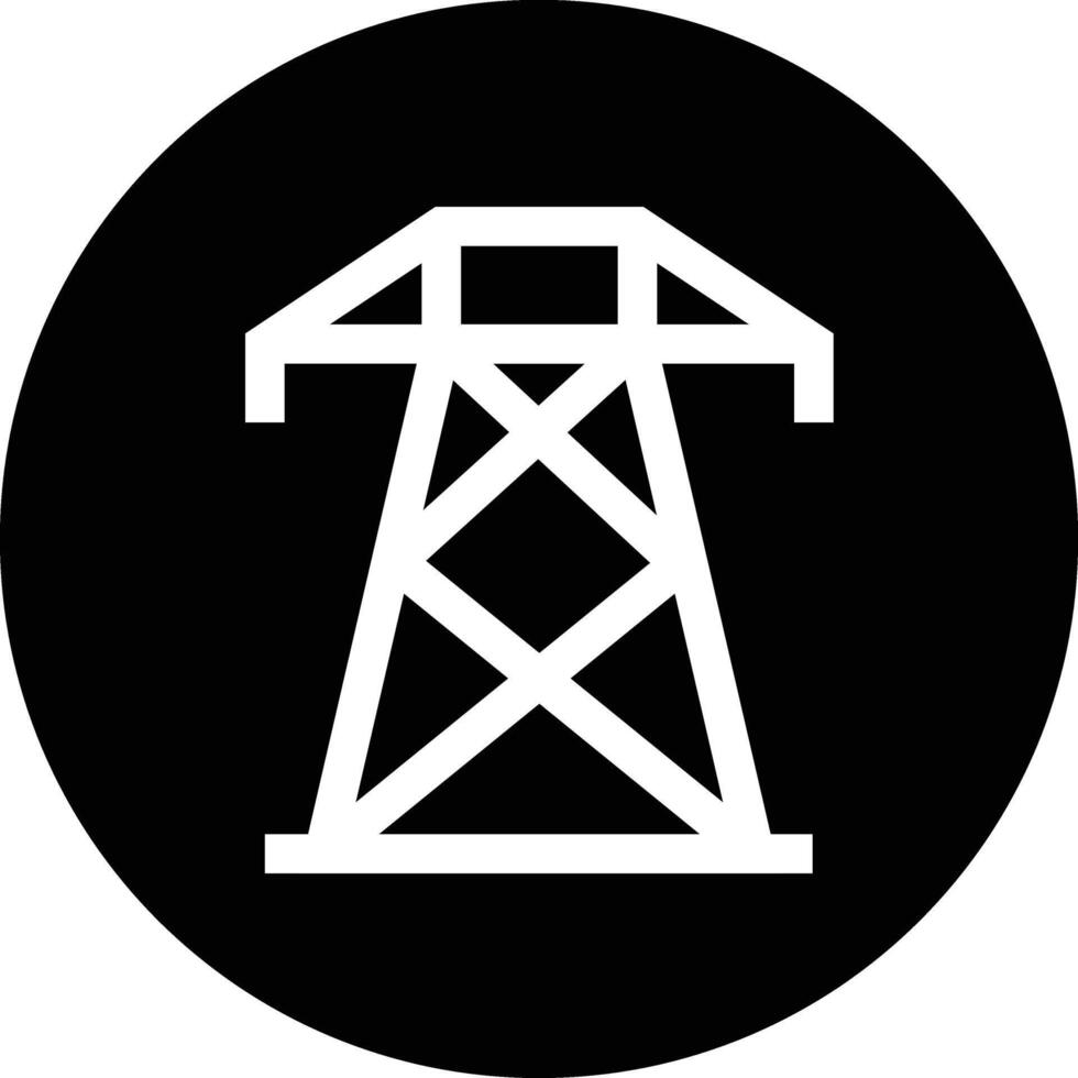 Electric Tower Icon Design Illustration vector