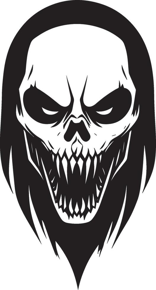 Ghoul clean simple black vector