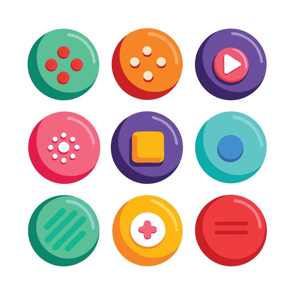 Web Button Collection Set vector