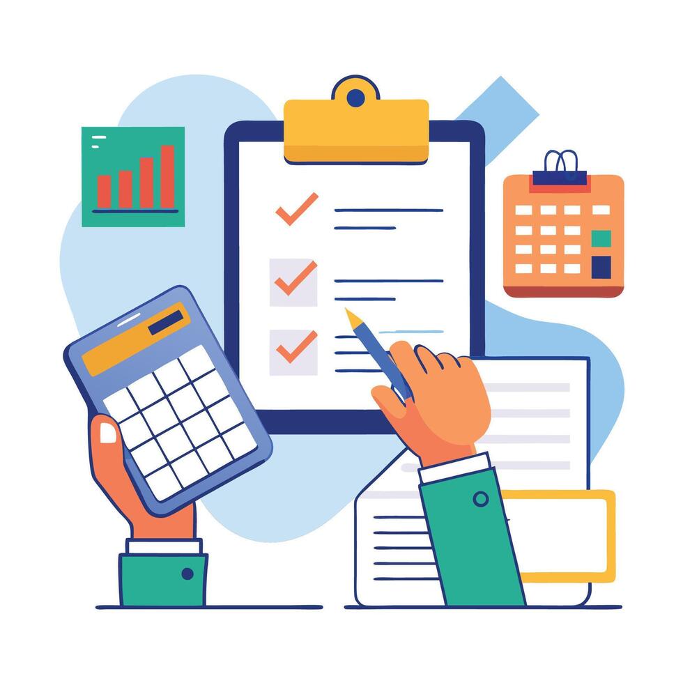 Graphic Illustration of Personal Finance Savings vector
