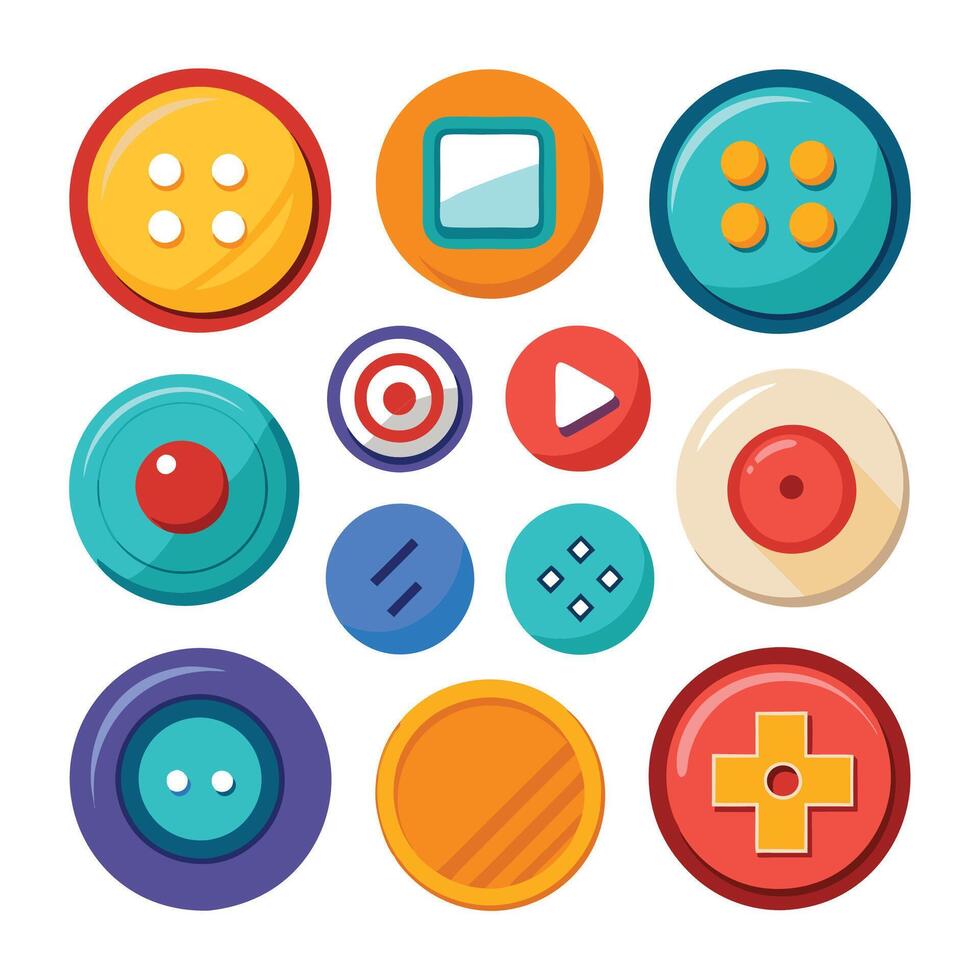 Web Button Collection Series vector