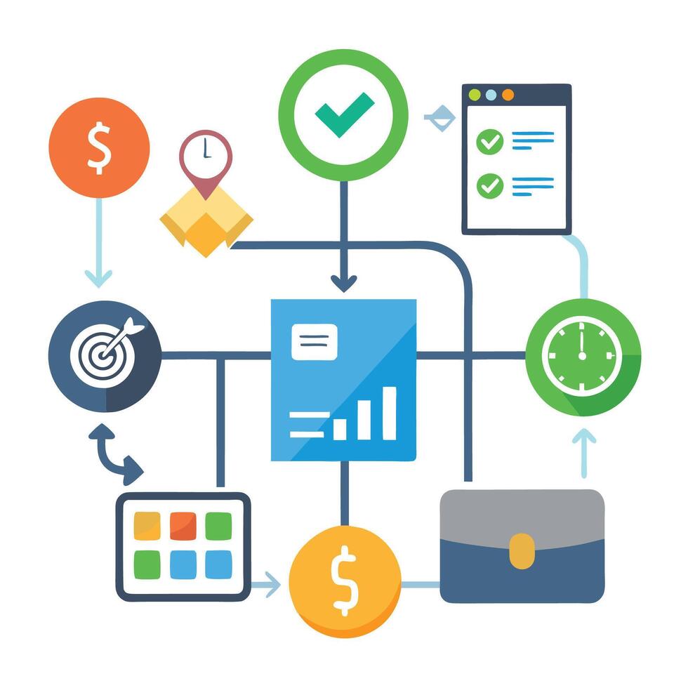 Personal Savings and Finance Management Graphic vector