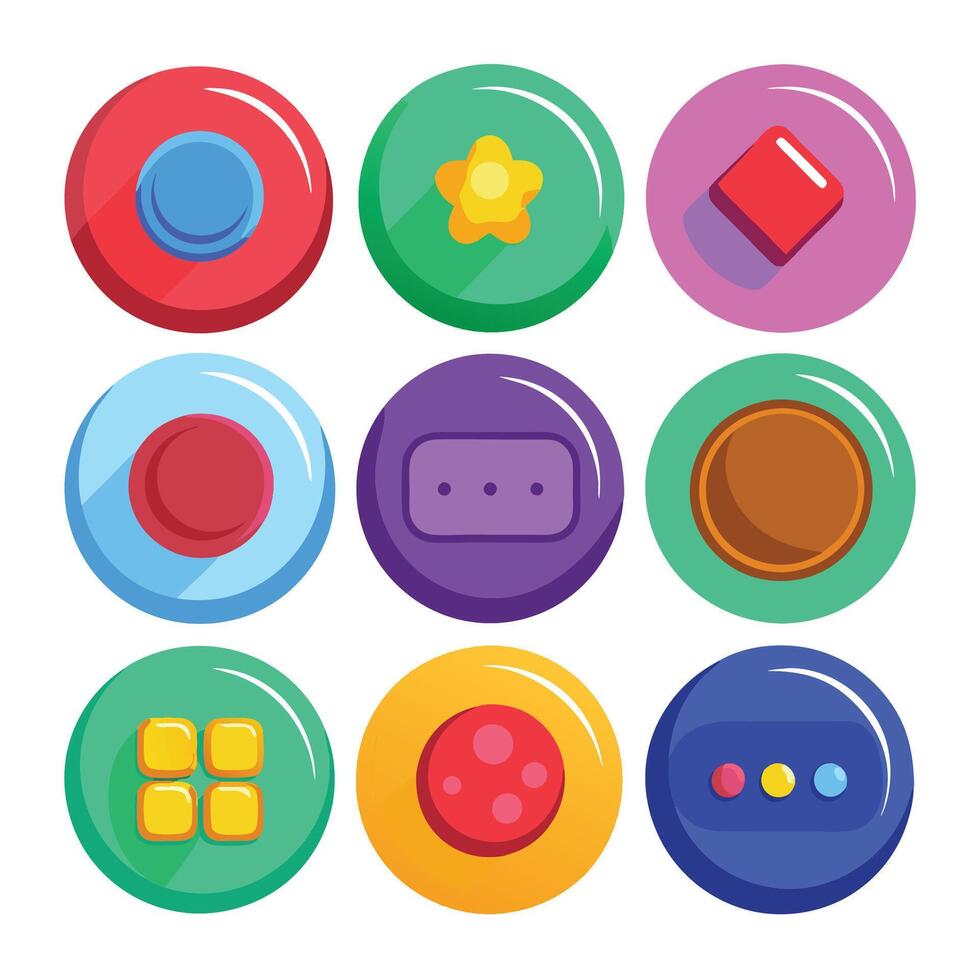 Collection of Web Design Buttons vector