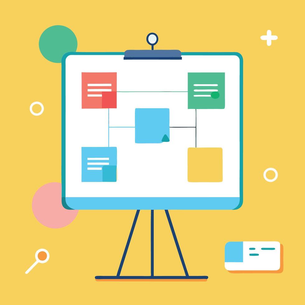 Digital Brainstorming Environment Illustration vector