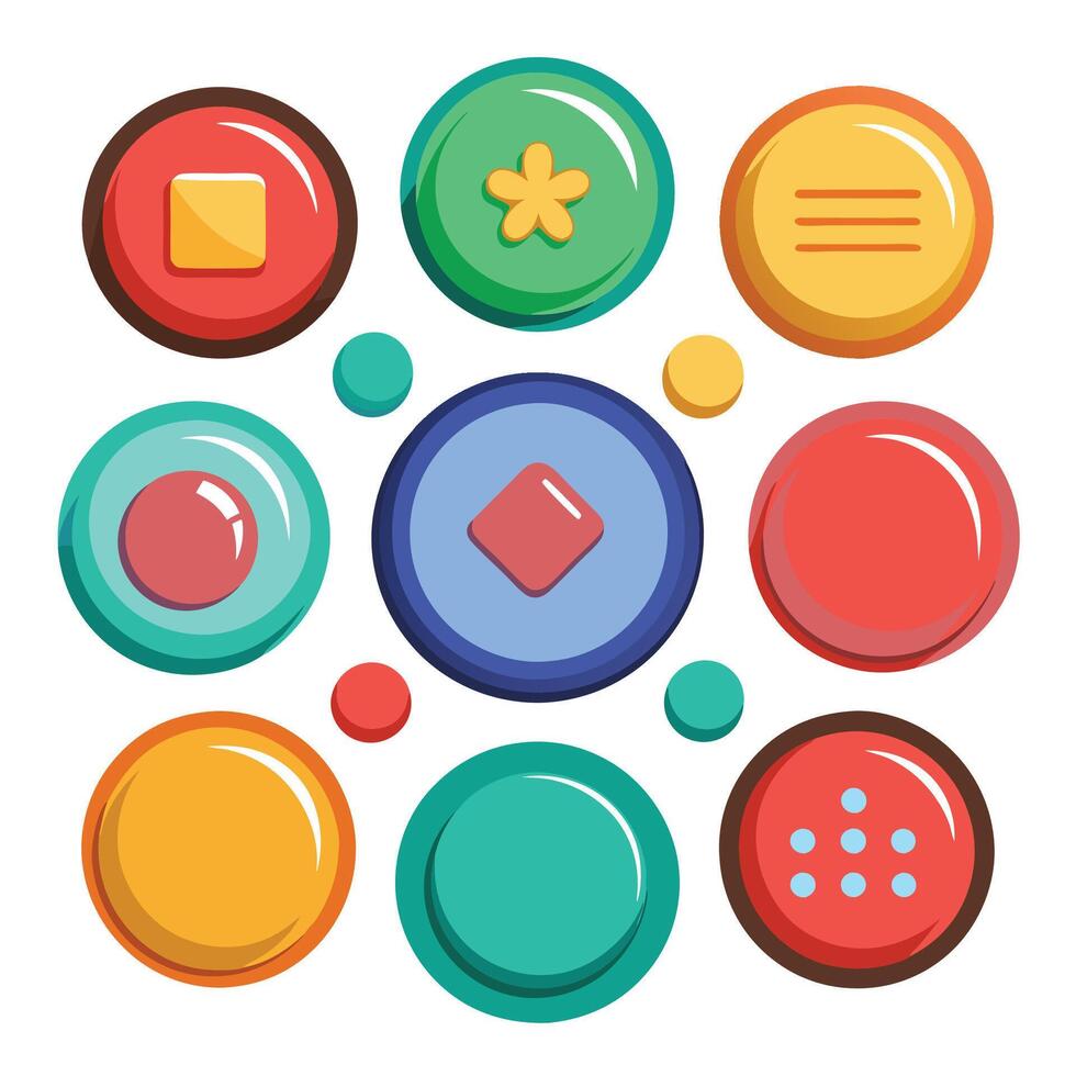 Website Button Variety Pack vector