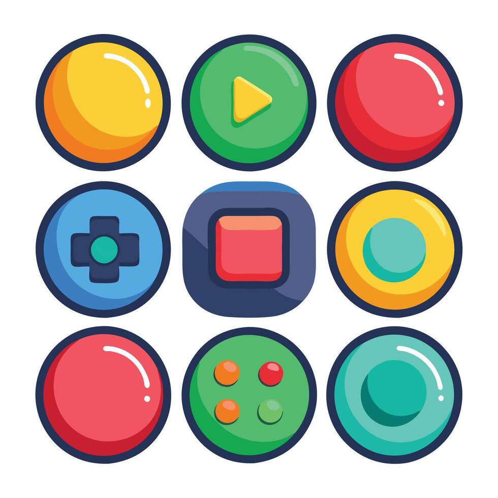 Web Button Design Collection vector