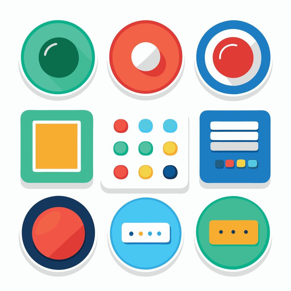 Web Button Collection Bundle vector