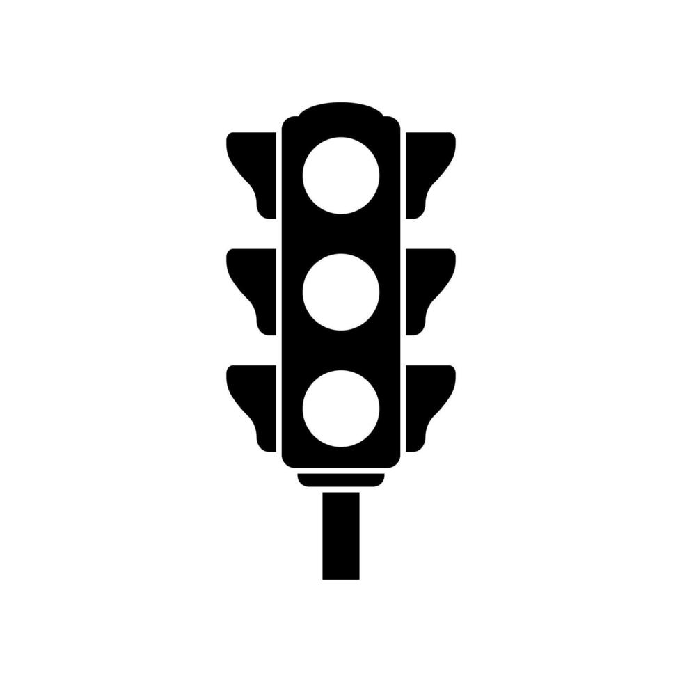 Traffic light icon isolated on white background. vector