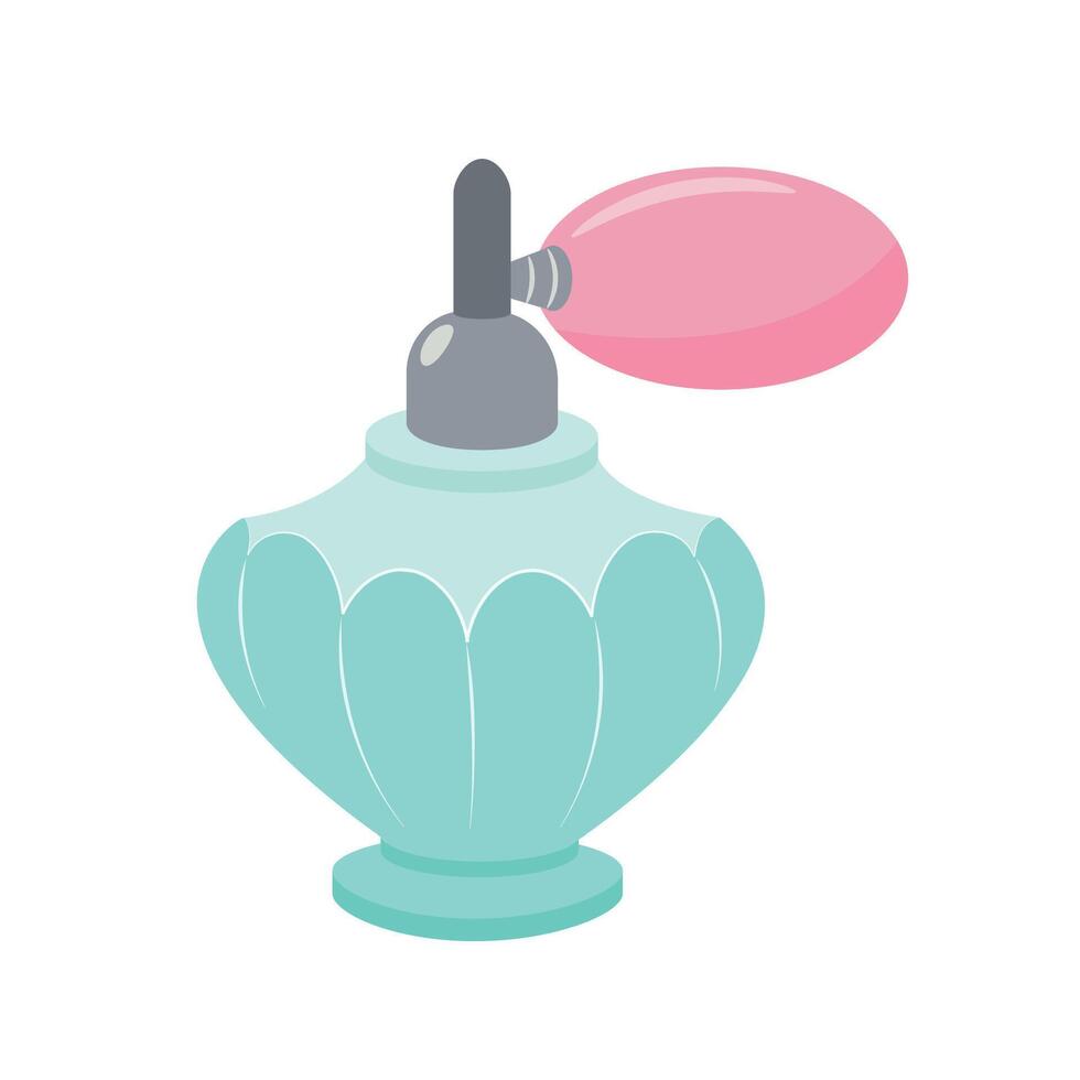 Perfume bottle icon in flat style isolated on white background illustration vector