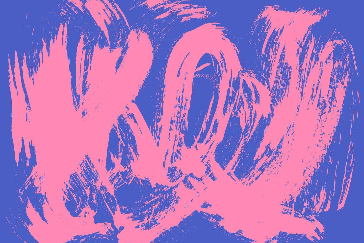 Distressed hand-painted grunge texture with vibrant brush strokes. Retro scratch background for abstract visuals. vector
