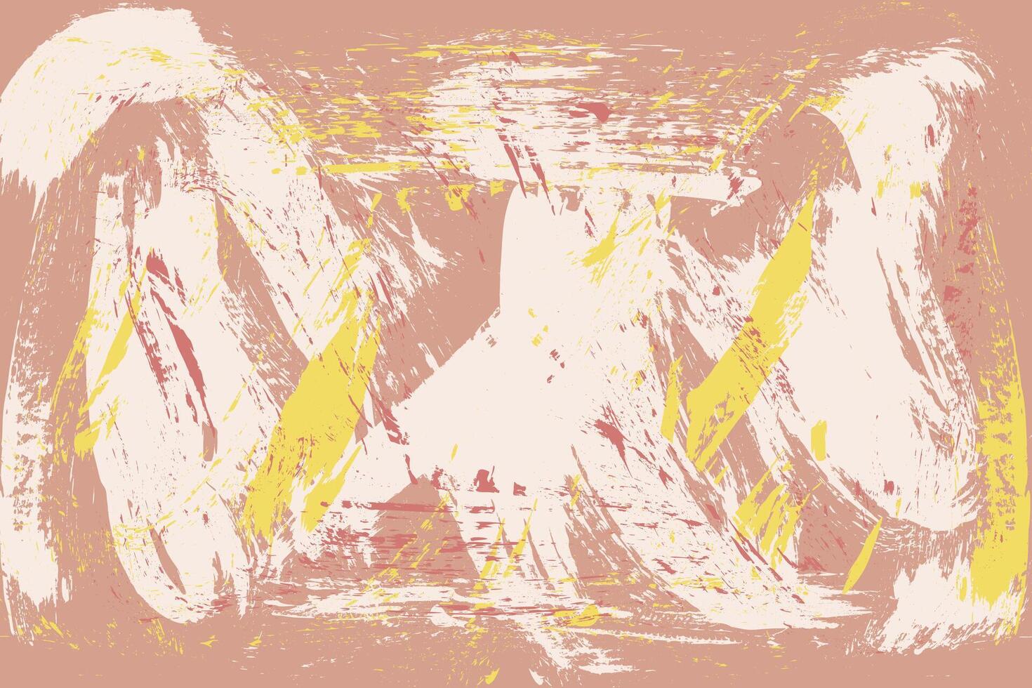 Vibrant hand-painted grunge texture with retro bold strokes. Colorful distressed background for abstract art. vector