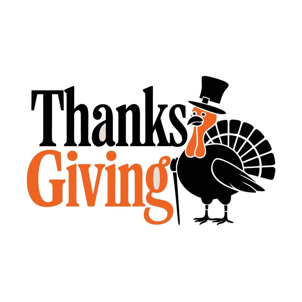 Thanksgiving giving logo vector