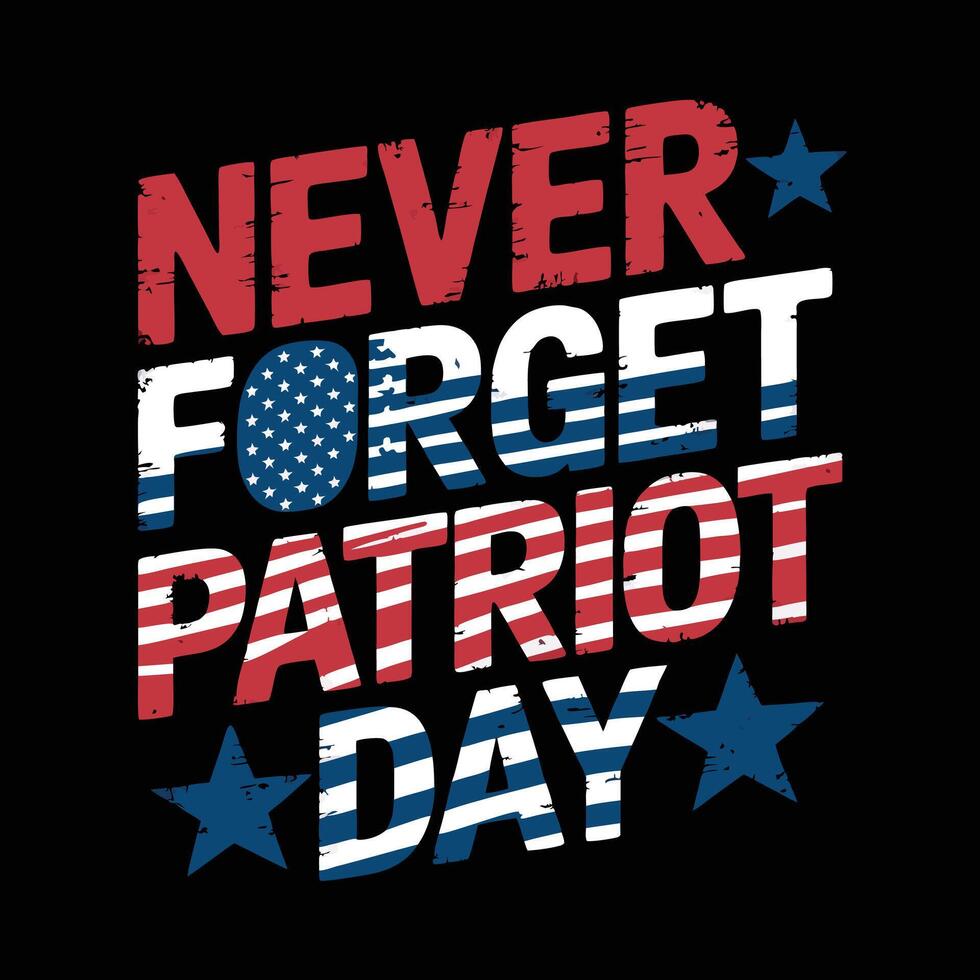 Happy Patriot day template design background vector