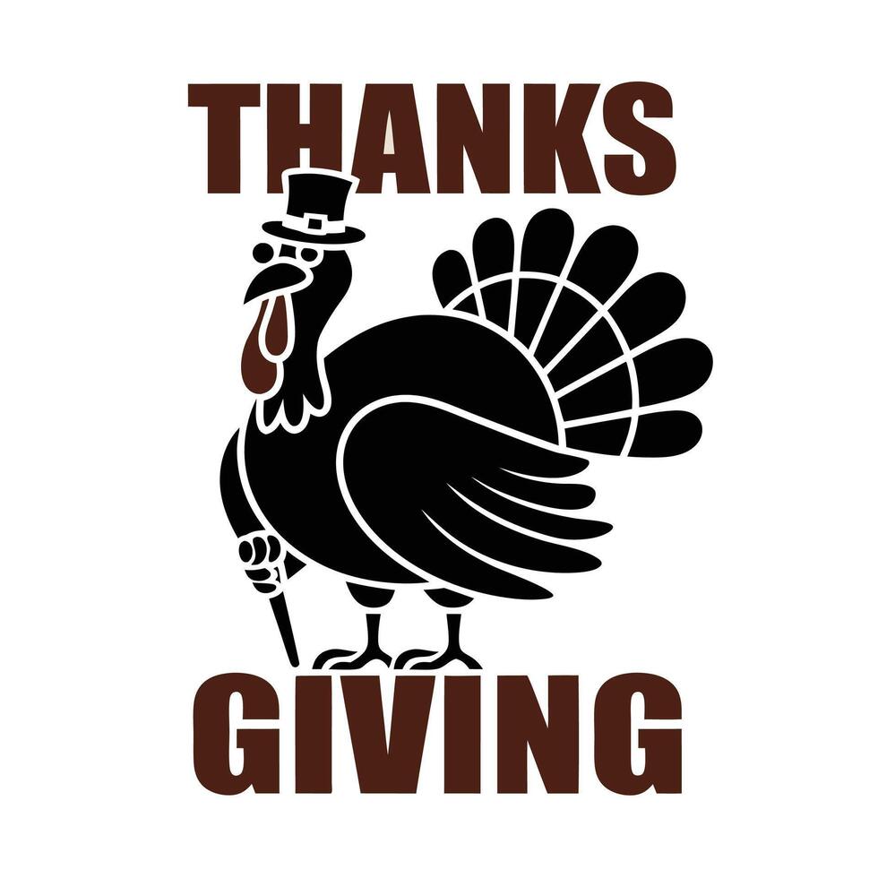 Thanksgiving turkey men's t-shirt by the artist's shop vector