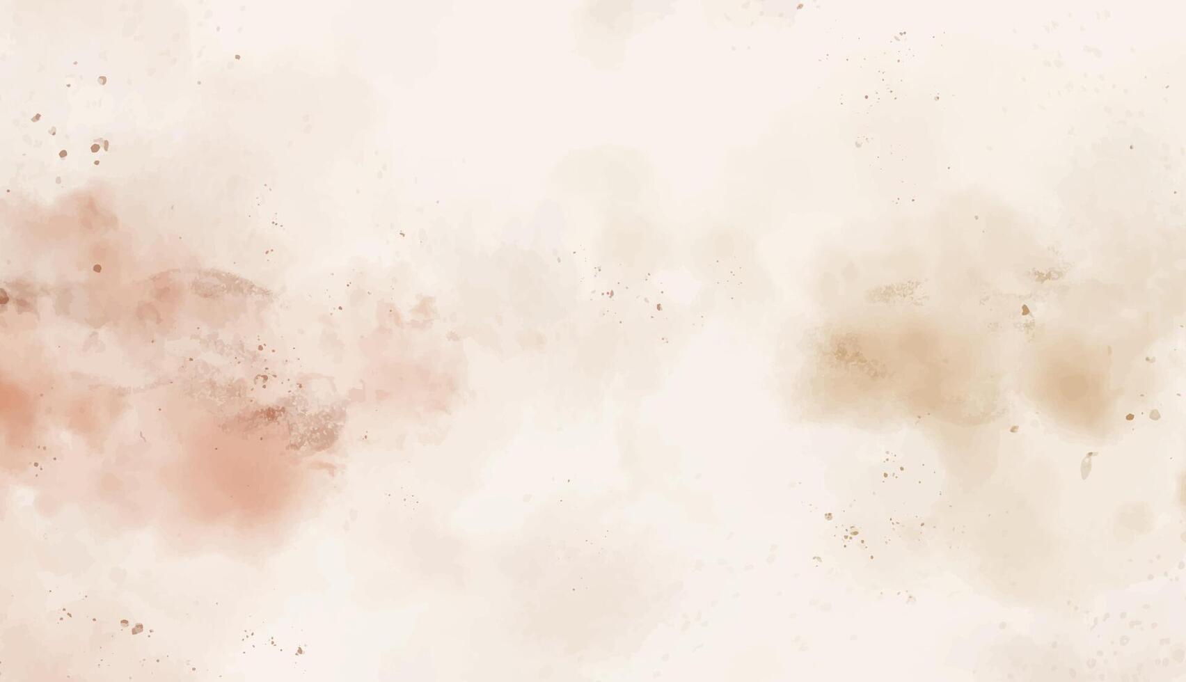 Abstract horizontal watercolor splattered brush background. warm colored rush stroked painting pastel warm brown color watercolour drawing illustration vector