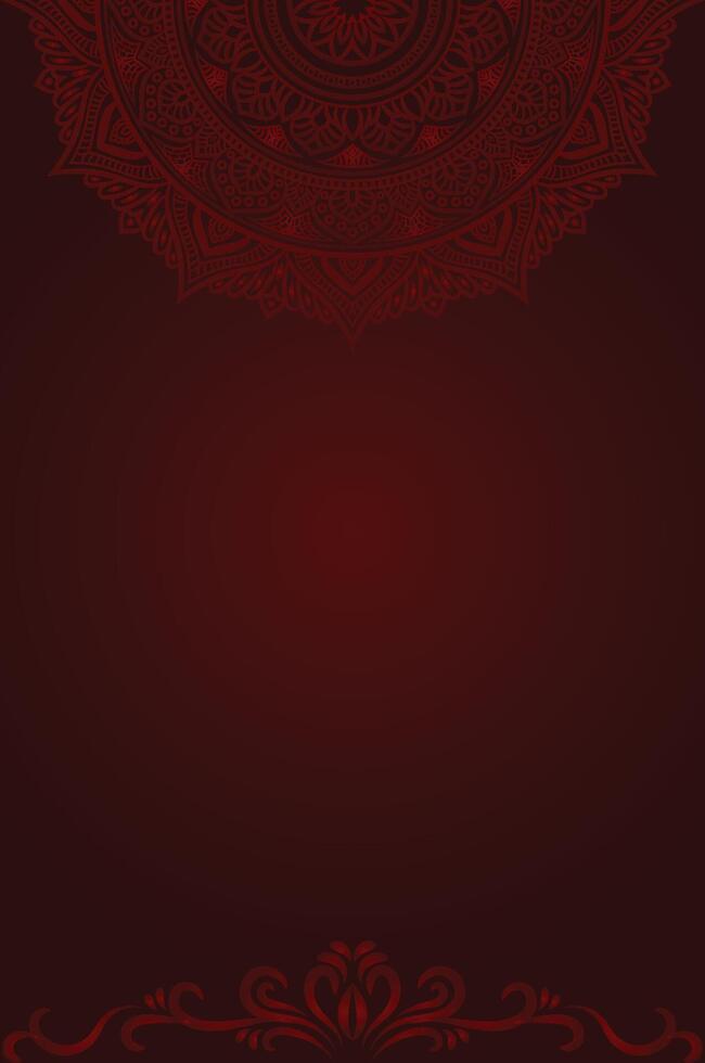 Luxury Ornamental Design with Elegant Dark Red Background vector