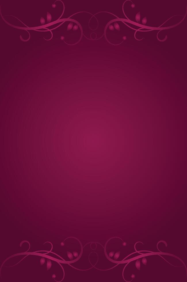 Dark Pink Background with Classic Ornamental Design vector