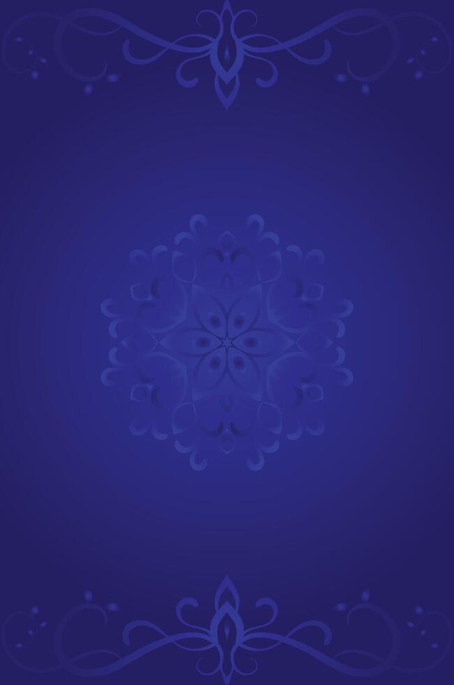 Luxurious Blue Background with Subtle Vintage Patterns vector