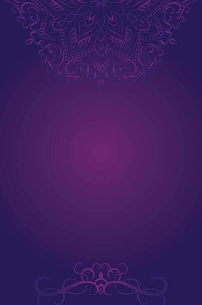 Gradient Background with Vintage Floral Ornament vector