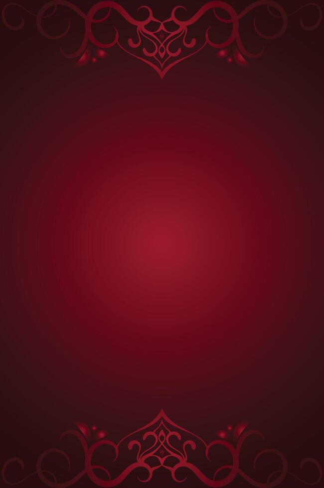 Luxury Ornamental Design with Elegant Dark Red Background vector