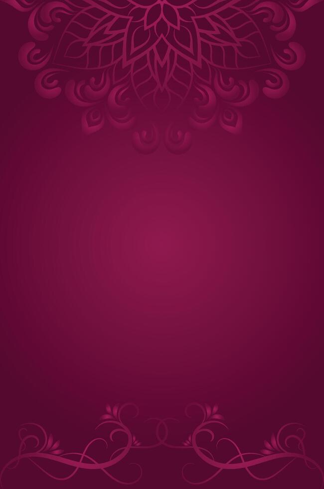 Intricate Floral Motif on Elegant Blue Background vector