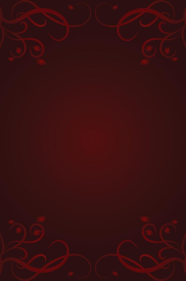 Regal Red Background with Vintage Ornamental Details vector
